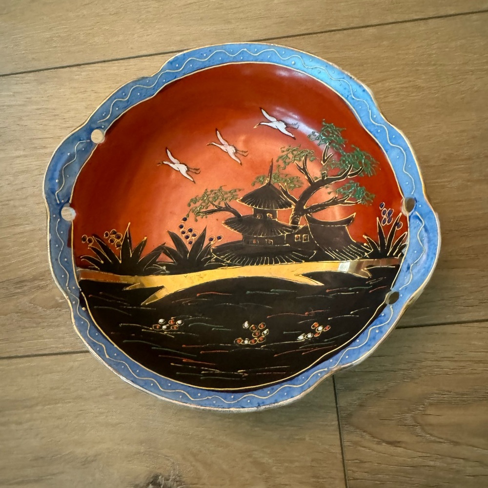 hand painted Japan plate